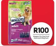 Waggies Dry Dog Food Assorted 6/8 Kg-Each
