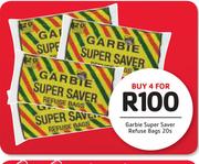 Garbie Super Saver Refuse Bags-4 x 20's