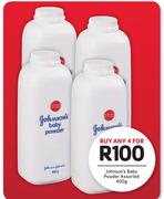 Johnson's Baby Powder Assorted-4 x 400g