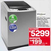 WHIRLPOOL 16KG Silver Top Loader Washing Machine - WTL 1600 SL 