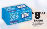 PnP Best 4 Spread 50% Fat Spread Brick-500g