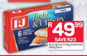 I&J Light & Crispy Assorted-500g Each