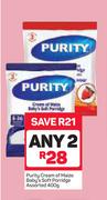 Purity Cream Of Maize Baby's Soft Porridge-2x400g
