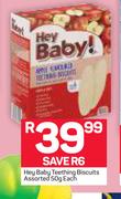 Hey Baby Teething Biscuits-50g Each