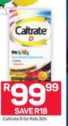 Caltrate D For Kids-30's