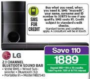 LG 2.1 Channel Bluetooth Sound Bar NB2540
