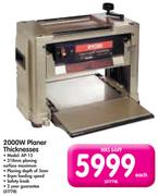Ryobi 2000W Planer Thicknesses AP-13