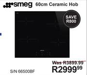 Smeg 60 cm Ceramic Hob S/N 66500BF