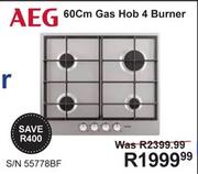 AEG 60cm Gas Hob 4 Burner S/N 55778BF