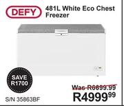 Defy 481Ltr White Eco Chest Freezer S/N 35863BF