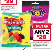Maynards Gums, Jellies Or Sweets 125g Or Beacon Liquorice Allsorts 150g-Any 2