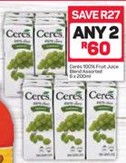 Ceres 100% Fruit Juice Blend-2x6x200ml