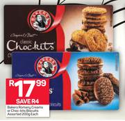 Bakers Romany Creams Or Choc-Kits Biscuits-200g Each