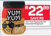 Yum Yum Peanut Butter-400g Each