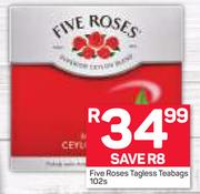 Five Rose Tagless Teabags-102's