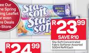 Sta-Soft Concentrated Fabric Softener-500ml Refill Each