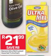 Danone Ultra Mel Custard-1Ltr Each