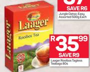 Laager Rooibos Tagless Teabags-80's