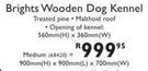 Medium Brights Wooden Dog Kennel