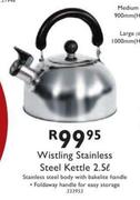 Wistling Stainless Steel Kettle-2.5l