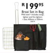 Braai Set In Bag