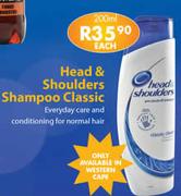 Head & Shoulders Shampoo Classic-200ml