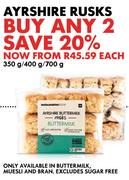 Ayrshire Rusks-350/400/700g-Each