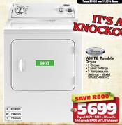 Whirlpool 9kg White Tumble Dryer 3SWED4800YQ