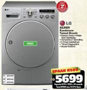 LG 8kg Silwer Kondensor Tuimel Droeer RC8043