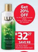 Lux Body wash Assorted-400ml Each