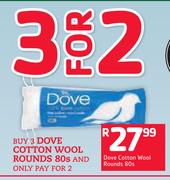 Dove Cotton Wool Rounds-80s