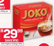 Joko Tagless Teabags-100's