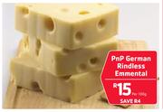 PnP German Rindless Emmental-Per 100g