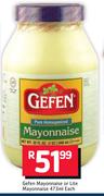 Gefen Mayonnaise Or Lite Mayonnaise-473ml Each