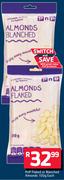 PnP Flaked Or Blanched Almonds-100g Each