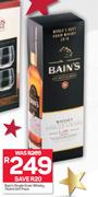 Bain's Single Grain Whisky-750ml Gift Pack