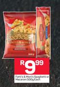 Fatti's & Moni's Spaghetti Or Macaroni-500g Each