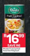 Rhodes Fruit Cocktail-410g Each