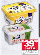 Flora Fat Spread Assorted-1Kg Or Pro Activ Tub 500g-Each
