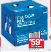 PnP Long Life Milk Assorted-6 x 1Ltr Per Pack