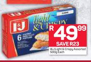 I&J Light & Crispy Assorted-500g Each