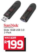 Sandisk Glide 16GB USB 3.0 2-Pack