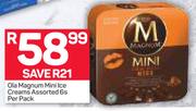 Ola Magnum Mini Ice Creams-6's Per Pack