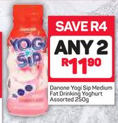 Danone Yogi Sip Medium Fat Drinking Yoghurt-2X250g