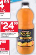 Clover Krush 100% Fruit Juice Blend-1.5L Each