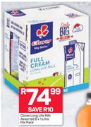 Clover Long Life Milk 6X1L-Per Pack