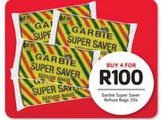 Garbie Super Saver Refuse Bags-4 x 20's