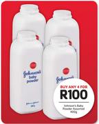 Johnson's Baby Powder Assorted-4 x 400g