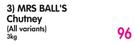 Mrs Ball's Chutney(All Variants)-3Kg
