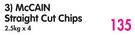 McCain Straight Cut Chips-4x2.5Kg